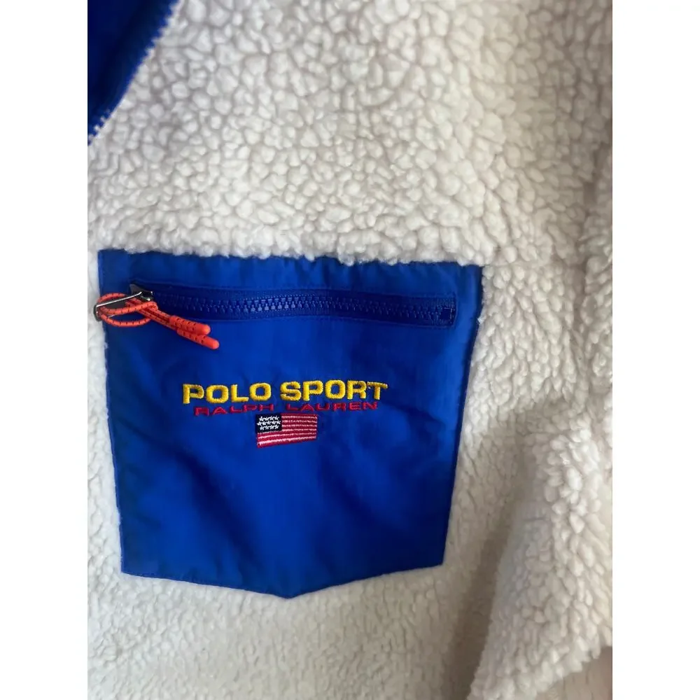 Polo Sport Ralph Lauren fleece red rocks jacket full zip size XL